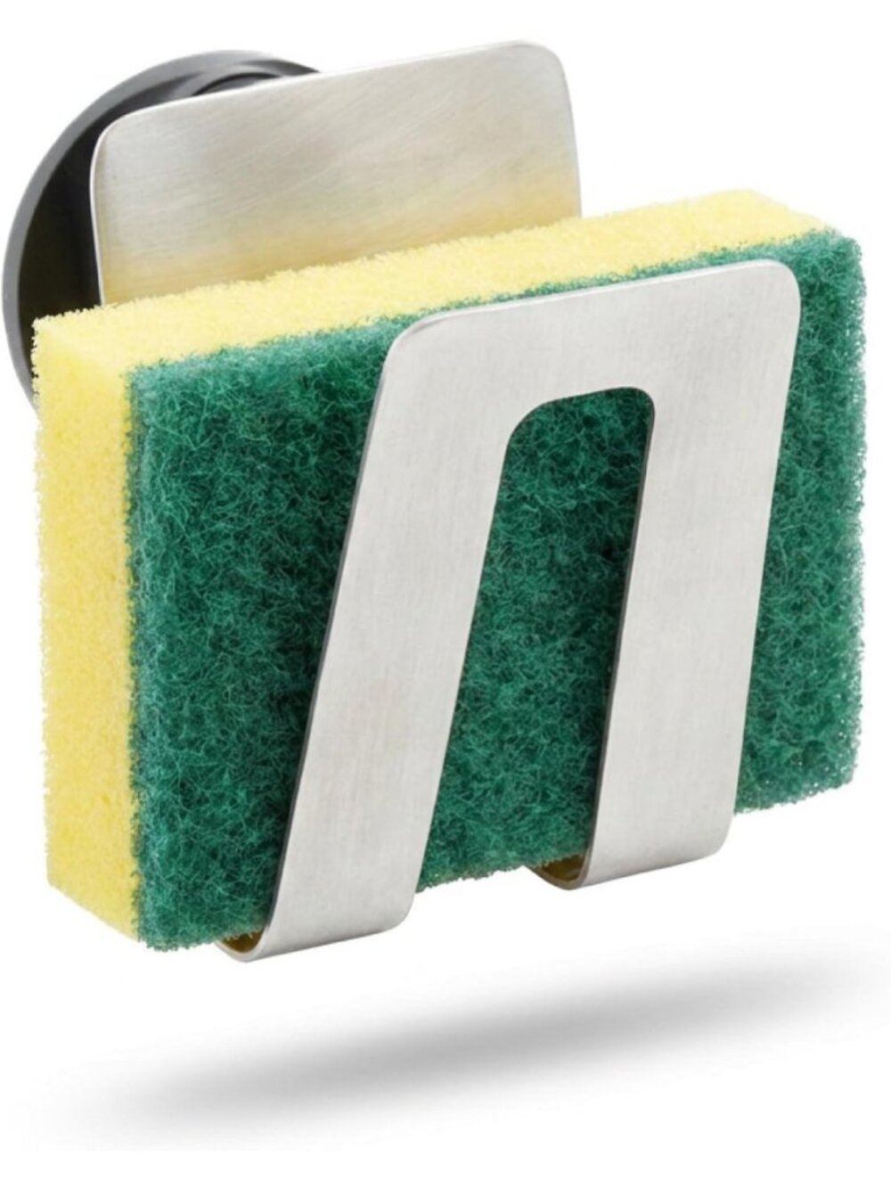 Magnetic Sponge Holder - Stainless Steel Kitchen Organizer & Space Saver